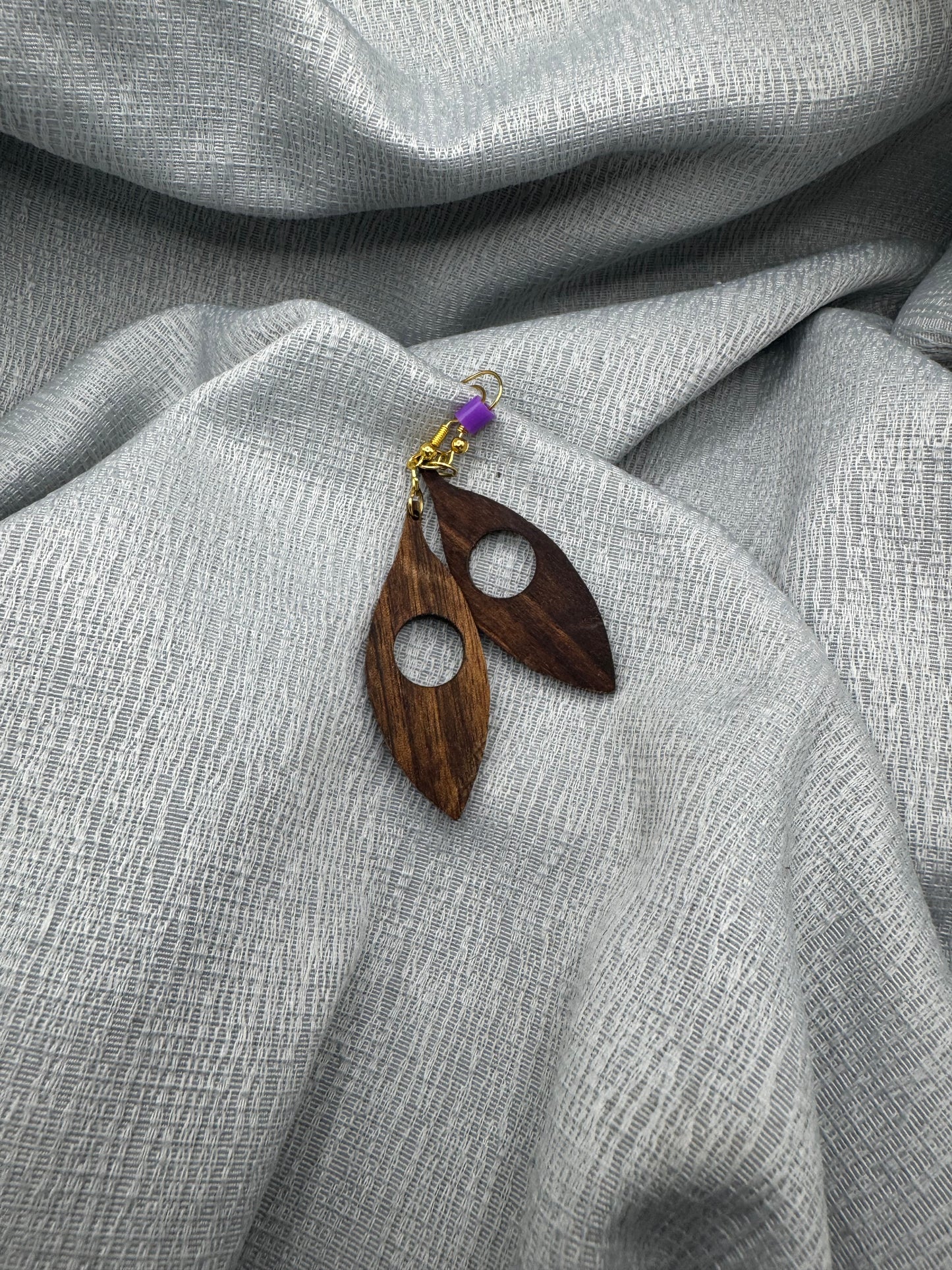 BOUCLES D'OREILLES NOYER