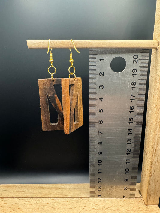 BOUCLES D'OREILLES NOYER