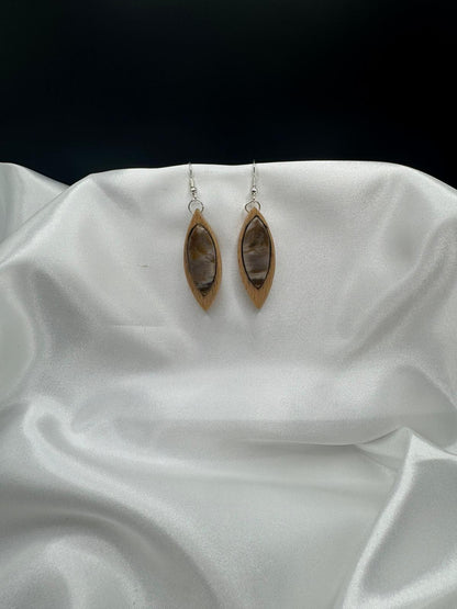 BOUCLES D'OREILLES JASPE ASTEROÏDE