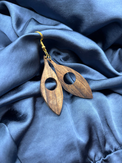 BOUCLES D'OREILLES NOYER