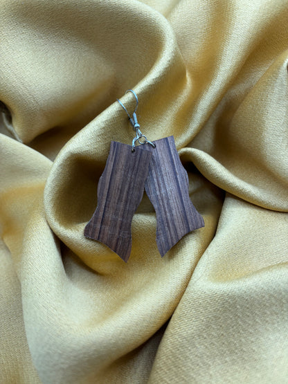 BOUCLES D'OREILLES NOYER