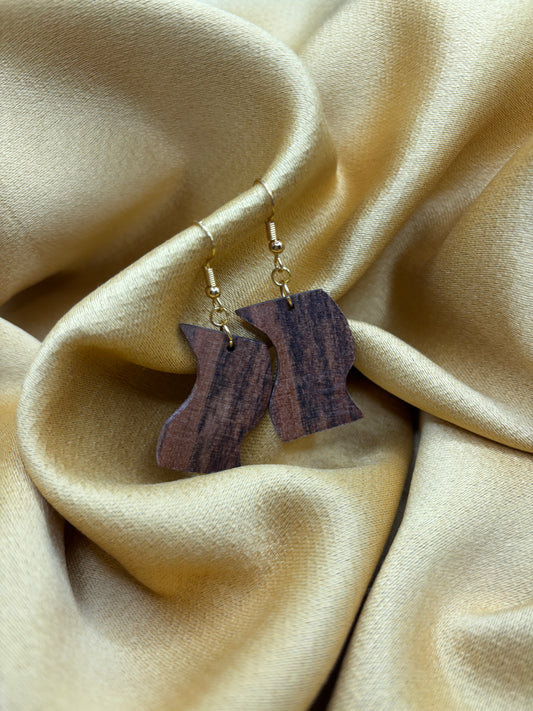 BOUCLES D'OREILLES NOYER