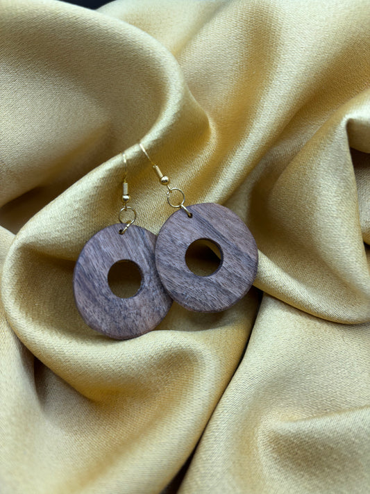 BOUCLES D'OREILLES NOYER