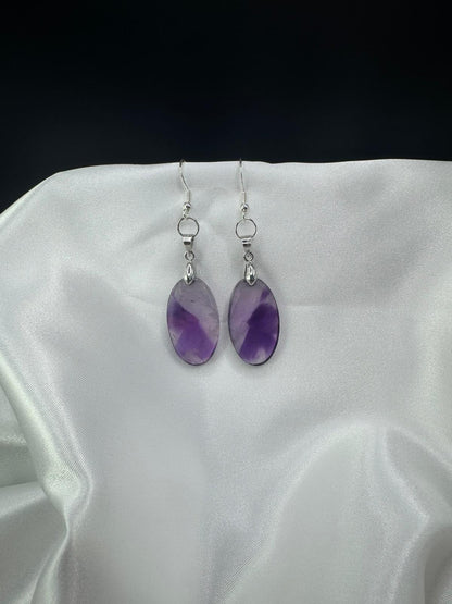 BOUCLES D'OREILLES Améthyste