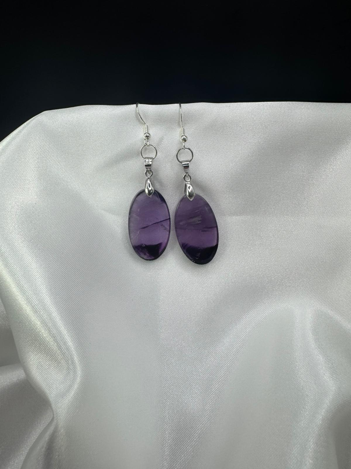 BOUCLES D'OREILLES Améthyste