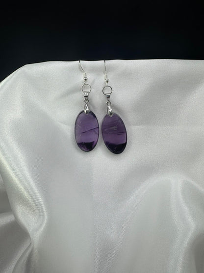 BOUCLES D'OREILLES Améthyste