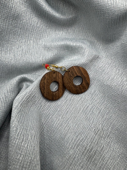 BOUCLES D'OREILLES NOYER