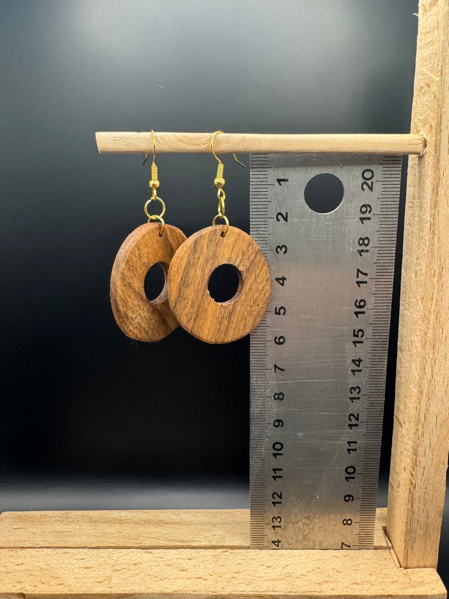 BOUCLES D'OREILLES NOYER