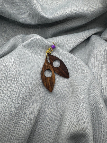 BOUCLES D'OREILLES NOYER