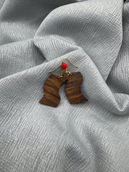 BOUCLES D'OREILLES NOYER