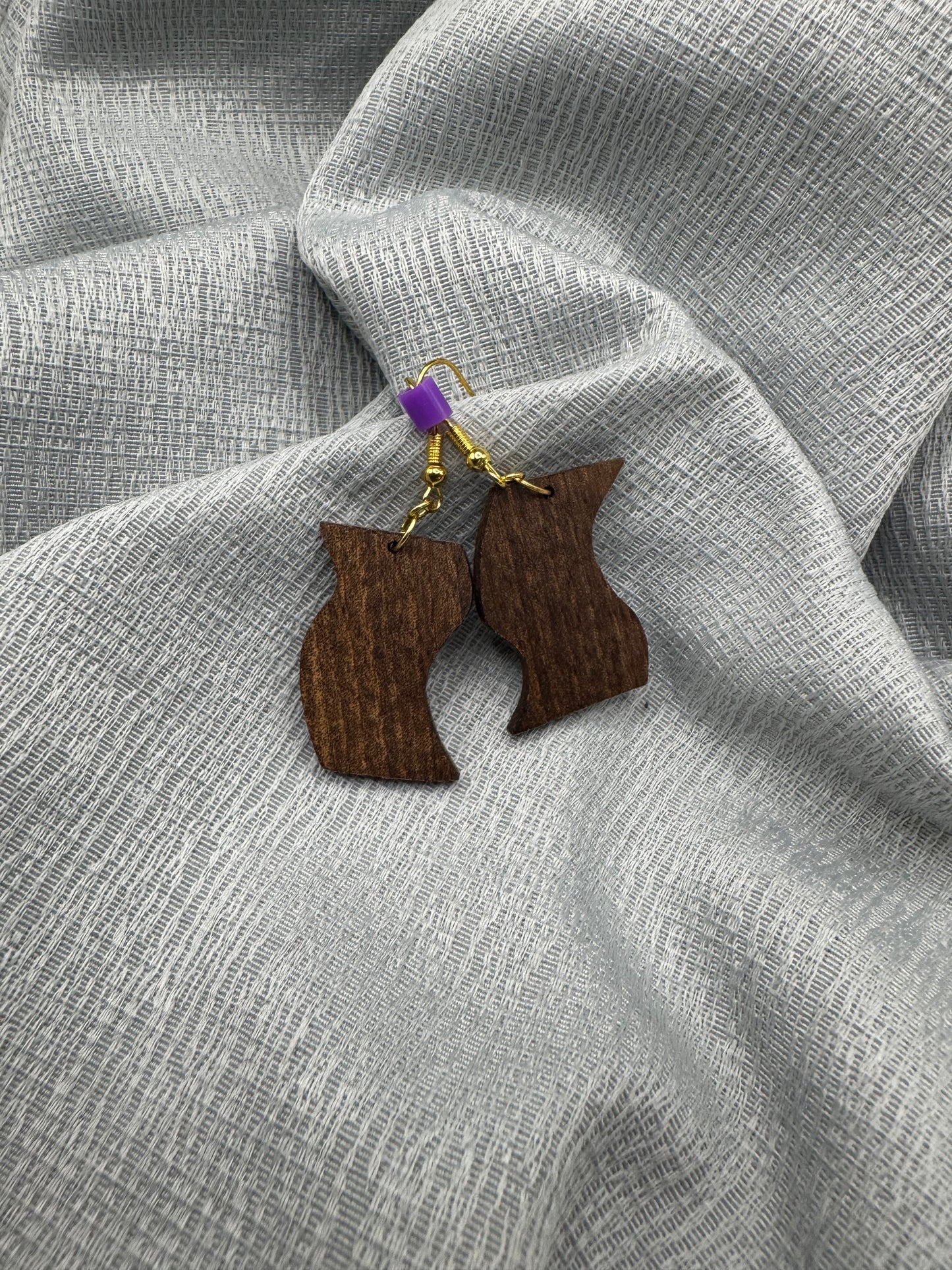 BOUCLES D'OREILLES NOYER