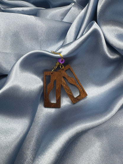 BOUCLES D'OREILLES NOYER