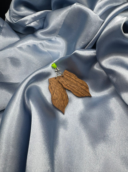 BOUCLES D'OREILLES NOYER