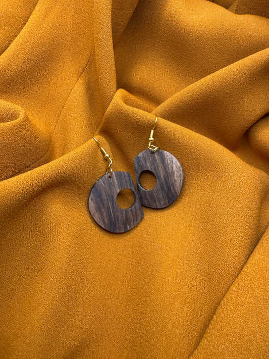 BOUCLES D'OREILLES NOYER