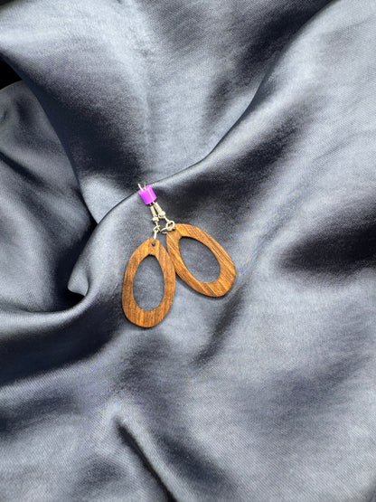 BOUCLES D'OREILLES NOYER