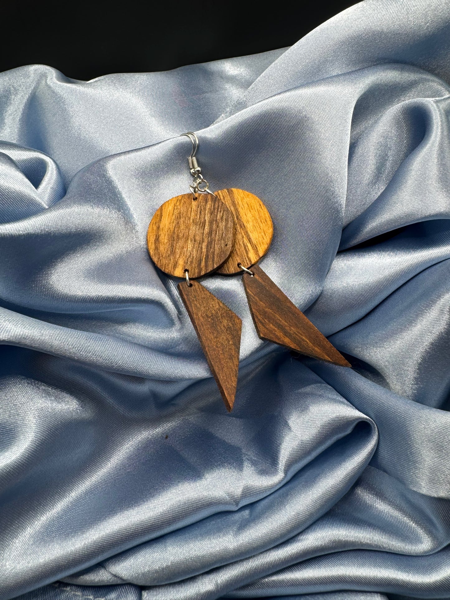 BOUCLES D'OREILLES DOUBLE NOYER