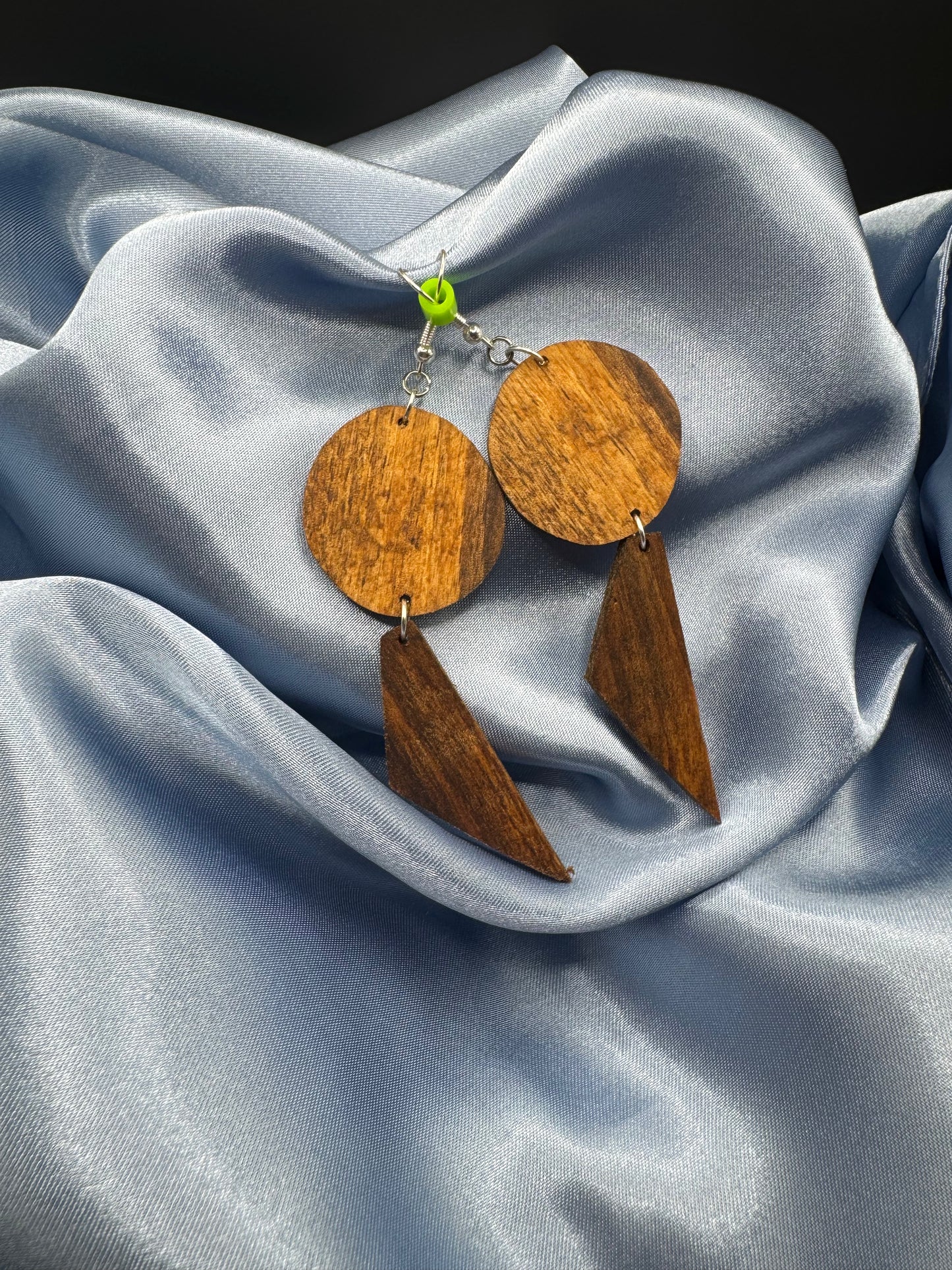 BOUCLES D'OREILLES DOUBLE NOYER