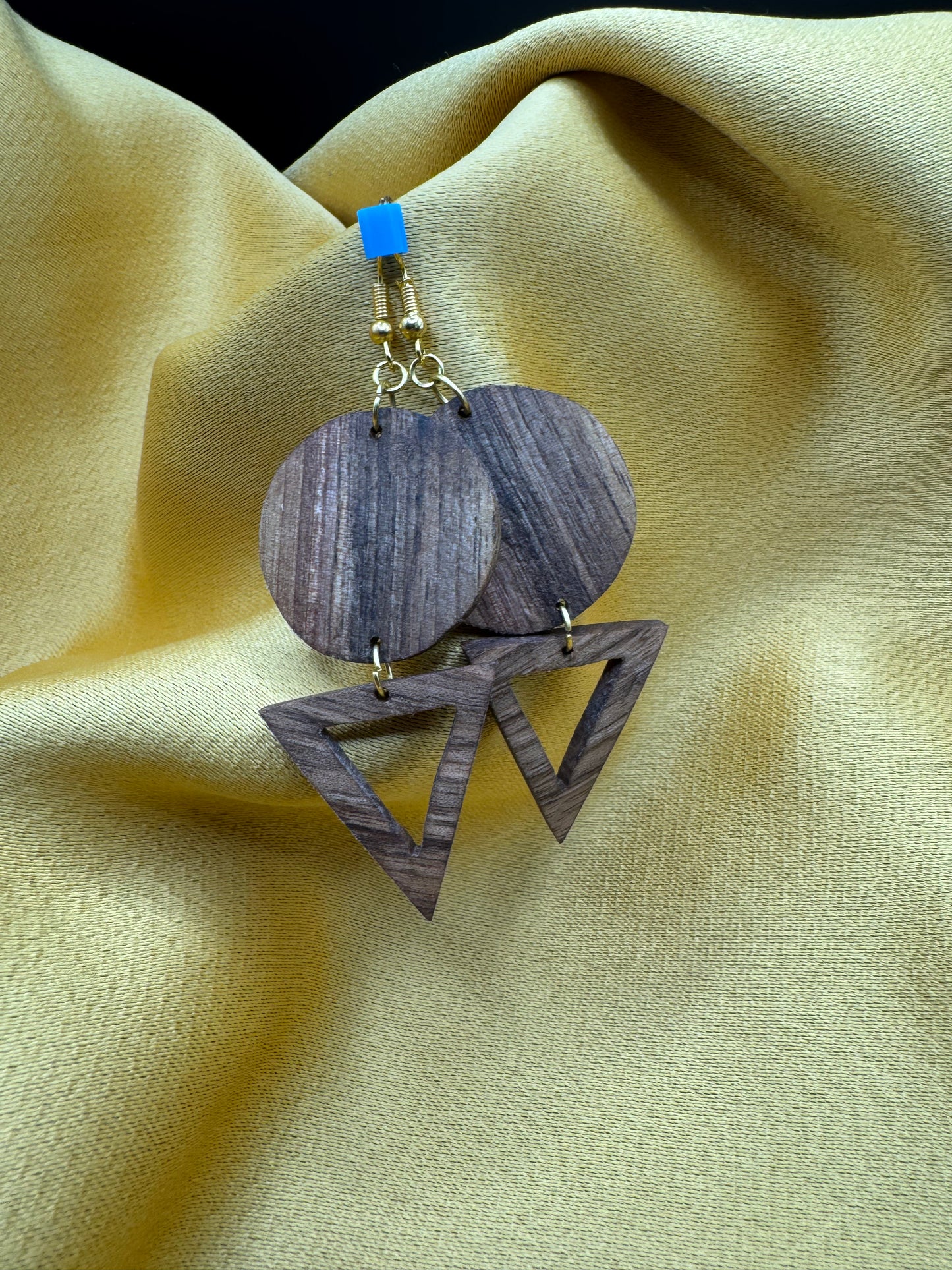 BOUCLES D'OREILLES DOUBLE NOYER