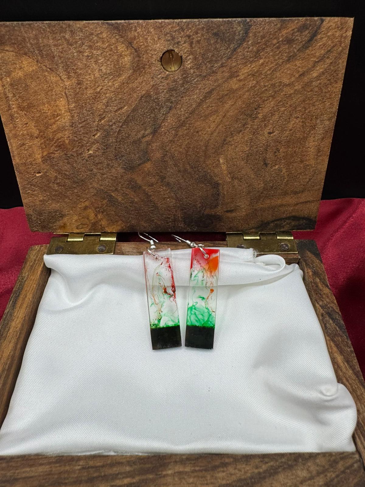 BOUCLES D'OREILLES EPOXY